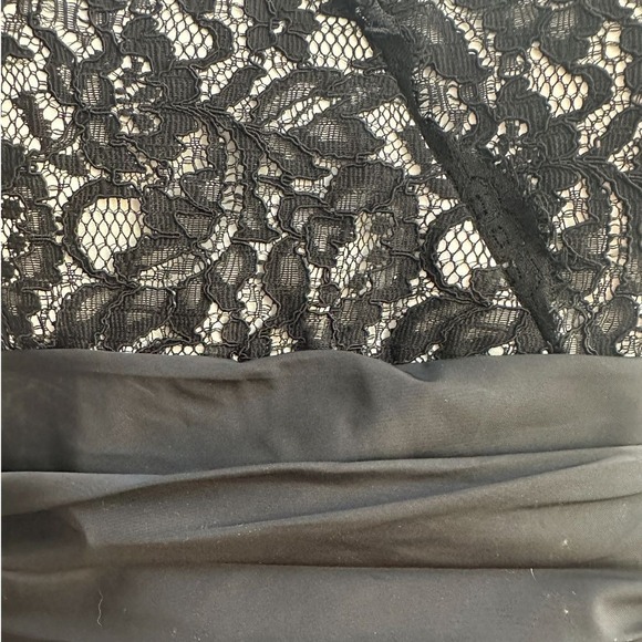 White House Black Market Lace Dress Black Whimsigoth Size 8‎ NWOT - Picture 7 of 13